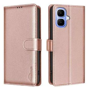 For Infinix Smart 10 4G Litchi Texture RFID Anti-theft Leather Phone Case(Gold)