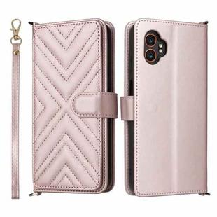 For Samsung Galaxy XCover 7 Pro Multifunctional 6-Card Slots Leather Phone Case with Wrist Strap(Pink)