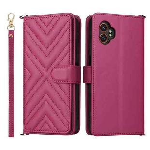 For Samsung Galaxy XCover 7 Pro Multifunctional 6-Card Slots Leather Phone Case with Wrist Strap(Rose Red)