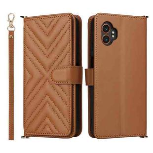 For Samsung Galaxy XCover 7 Pro Multifunctional 6-Card Slots Leather Phone Case with Wrist Strap(Brown)