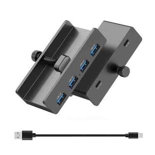 ORICO HCL-4A-Pro Aluminum Alloy 4-port USB3.0 Clamp Hub(Black)