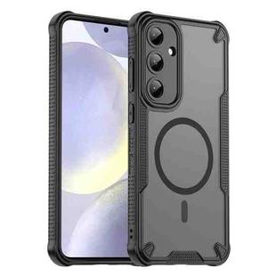 For Samsung Galaxy S25+ 5G Armor Glaze MagSafe Magnetic Phone Case(Black)