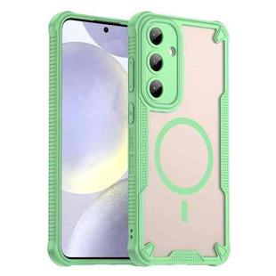 For Samsung Galaxy S25+ 5G Armor Glaze MagSafe Magnetic Phone Case(Green)