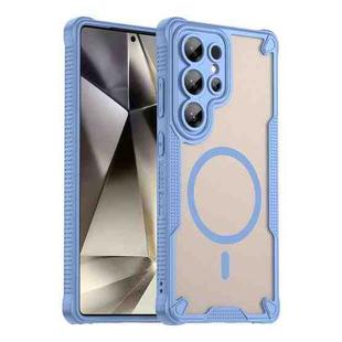For Samsung Galaxy S25 Ultra 5G Armor Glaze MagSafe Magnetic Phone Case(Blue)
