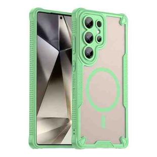For Samsung Galaxy S25 Ultra 5G Armor Glaze MagSafe Magnetic Phone Case(Green)