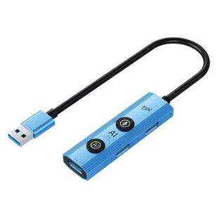 YCE V295A 5 in 1 USB3.0 HUB Adapter AI Docking Station(Blue)