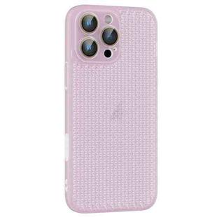 For iPhone 16 Pro Max Ice Cream Dream Network Cooling PC Phone Case with Lens Film(Transparent Purple)