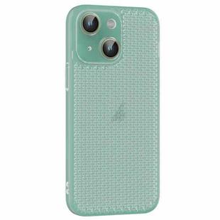 For iPhone 13 Ice Cream Dream Network Cooling PC Phone Case with Lens Film(Transparent Green)