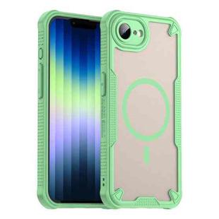 For iPhone 16e Armor Glaze MagSafe Magnetic Phone Case(Green)
