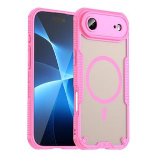 For iPhone 17 Air Armor Glaze MagSafe Magnetic Phone Case(Pink)