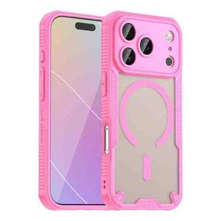 For iPhone 17 Pro Armor Glaze MagSafe Magnetic Phone Case(Pink)