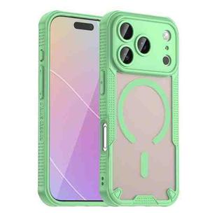 For iPhone 17 Pro Armor Glaze MagSafe Magnetic Phone Case(Green)