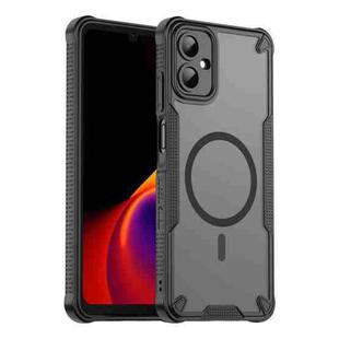 For Samsung Galaxy A06 5G Armor Glaze MagSafe Magnetic Phone Case(Black)