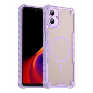 For Samsung Galaxy A06 5G Armor Glaze MagSafe Magnetic Phone Case(Purple)
