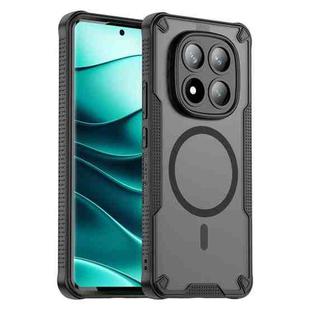 For Redmi Note 14 Pro+ 5G Armor Glaze MagSafe Magnetic Phone Case(Black)