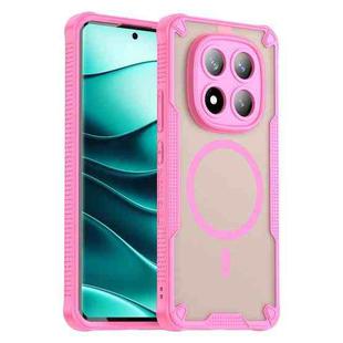 For Redmi Note 14 Pro+ 5G Armor Glaze MagSafe Magnetic Phone Case(Pink)