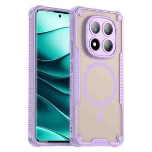 For Redmi Note 14 Pro+ 5G Armor Glaze MagSafe Magnetic Phone Case(Purple)