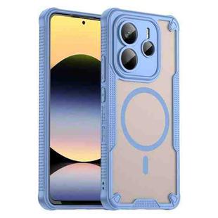 For Redmi Note 14 5G Global Armor Glaze MagSafe Magnetic Phone Case(Blue)