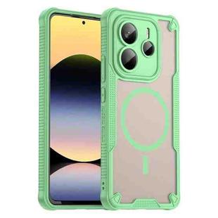 For Redmi Note 14 5G Global Armor Glaze MagSafe Magnetic Phone Case(Green)