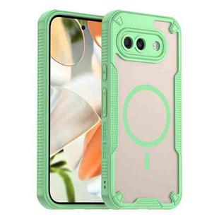 For Google Pixel 9a Armor Glaze MagSafe Magnetic Phone Case(Green)