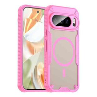 For Google Pixel 10 Pro Armor Glaze MagSafe Magnetic Phone Case(Pink)