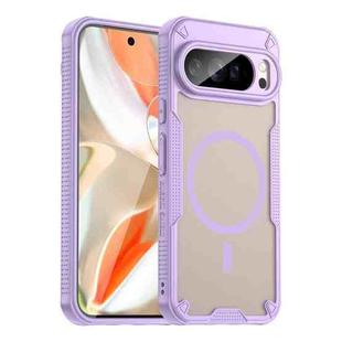 For Google Pixel 10 Pro XL Armor Glaze MagSafe Magnetic Phone Case(Purple)