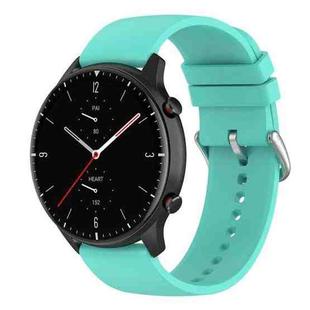 20mm Round Tail Silicone Watch Band(Blue)
