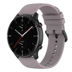 20mm Round Tail Silicone Watch Band(Purple)