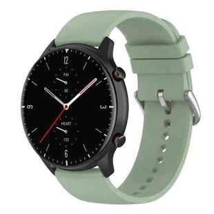 22mm Round Tail Silicone Watch Band(Green)
