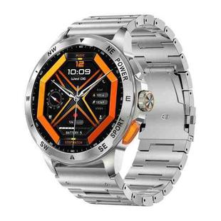AK77 BT Call Smart Watch, Support Blood Oxygen / Blood Pressure / Heart Rate / Sports Health Monitoring Fitness Tracker(Silver Steel)
