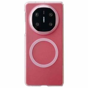 For Huawei Mate X6 Skin Feel MagSafe Magnetic Folding PC Phone Case(Pink)