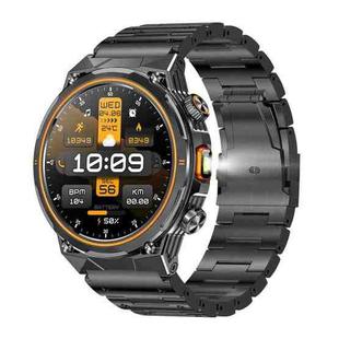AK81 BT Call Smart Watch, Support Blood Pressure / Heart Rate / Sports Health Monitoring Fitness Tracker(Black Steel)