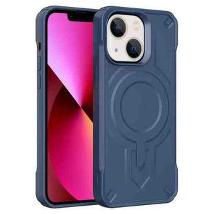 For iPhone 13 Breaker Velvet MagSafe Magnetic TPU Phone Case(Sapphire Blue)