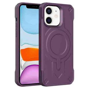 For iPhone 11 Breaker Velvet MagSafe Magnetic TPU Phone Case(Dark Night Purple)