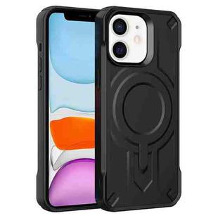 For iPhone 11 Breaker Velvet MagSafe Magnetic TPU Phone Case(Black)