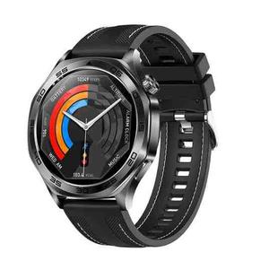 AK83 BT Call Smart Watch, Support Blood Pressure / Heart Rate / Sports Health Monitoring Fitness Tracker(Black Braid Silicone)