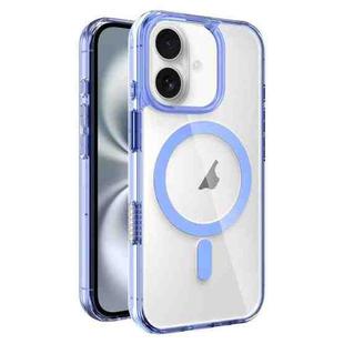 For iPhone 16 AI Photo Button PC Hybrid TPU MagSafe Phone Case(Dark Blue)