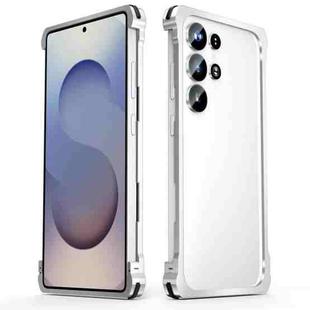 For Samsung Galaxy S25 Ultra 5G Metal Frame Buckle Cooling Phone Case(Silver)