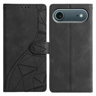 For iPhone 17 Air Triangles Embossed Leather Phone Case(Black)