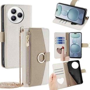 For Xiaomi Civi 5 Pro 5G Crossbody Litchi Texture Leather Phone Case(White)