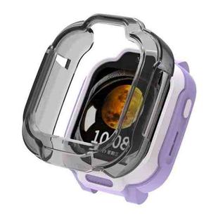 For Redmi Kids Watch Half Coverage Hollow TPU Watch Protective Case(Transparent Black)