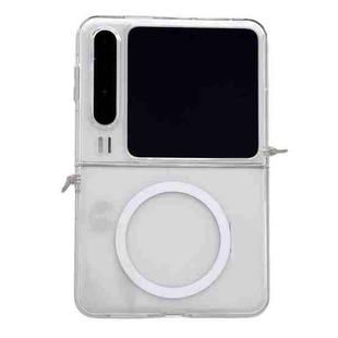 For Huawei Pura X Transparent Side Buckle MagSafe TPU Phone Case