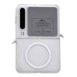 For Huawei Pura X Integrated Transparent Side Buckle MagSafe TPU Phone Case