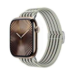 For Apple Watch 42mm / 41mm / 40mm / 38mm Breathable Nylon Fish Line Weaving Watch Band(Starlight)