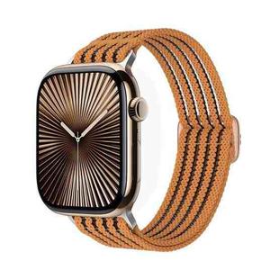 For Apple Watch 42mm / 41mm / 40mm / 38mm Breathable Nylon Fish Line Weaving Watch Band(Orange)
