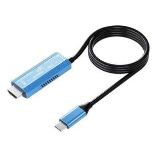 YCE-V286 Type-C to PD3.0 and HDMI 8K Adapter Cable(Blue)