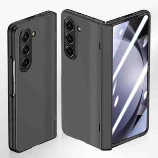 For Samsung Galaxy Z Fold5 5G Integrated Spring Axis Skin Feel Phone Case(Black)
