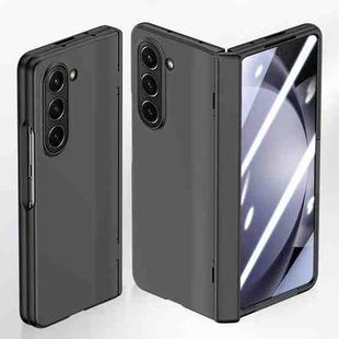 For Samsung Galaxy Z Fold6 5G Integrated Spring Axis Skin Feel Phone Case(Black)