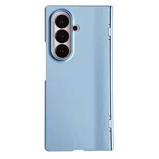For Samsung Galaxy Z Fold7 5G Integrated Spring Axis Skin Feel Phone Case(Blue)
