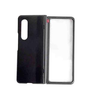 For Samsung Galaxy Z Fold3 5G Integrated Spring Axis Skin Feel Phone Case(Black)
